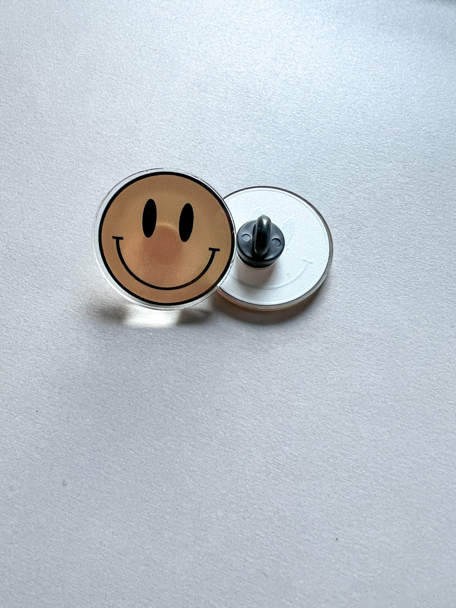Mixed Smiley Face Acrylic Pin - Mosaic the Label