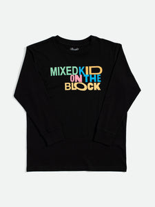 Youth Mixed Kid on The Block Long Sleeve Shirt - Mosaic the Label