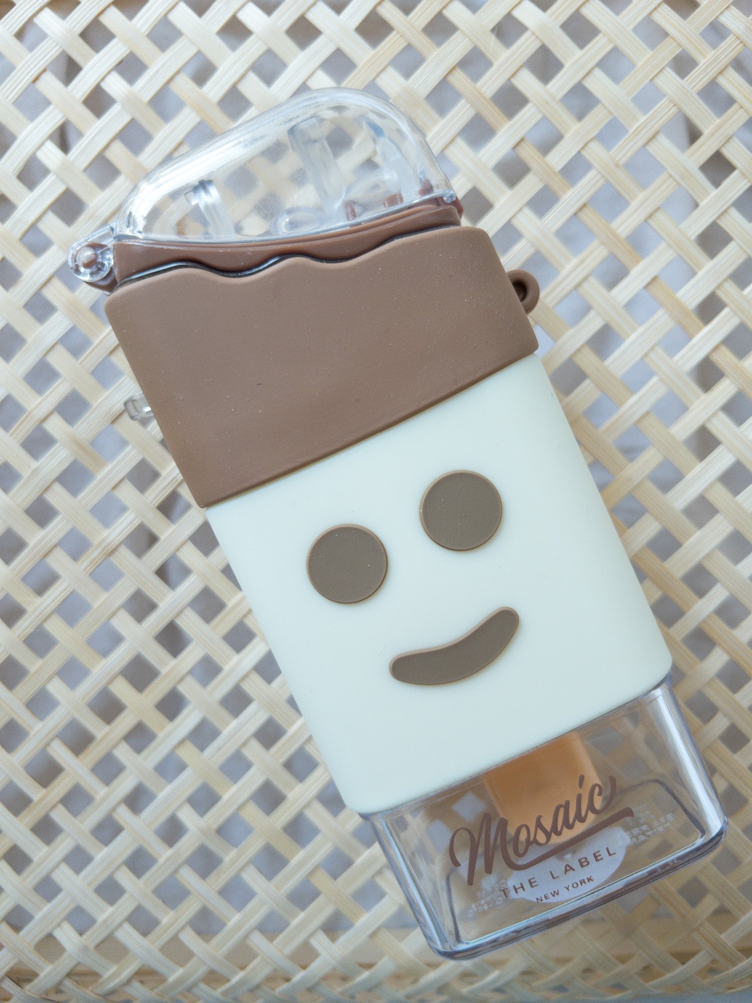 Ice Cream Bar Shaped Water Bottle with Straw & Strap: C-GRADE- Mosaic The Label