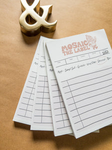 Restaurant Notepad | Mosaic the label