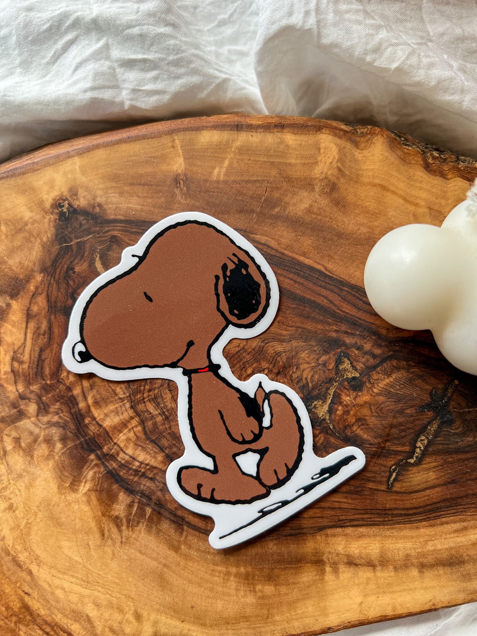 Brown Snoopie Sticker