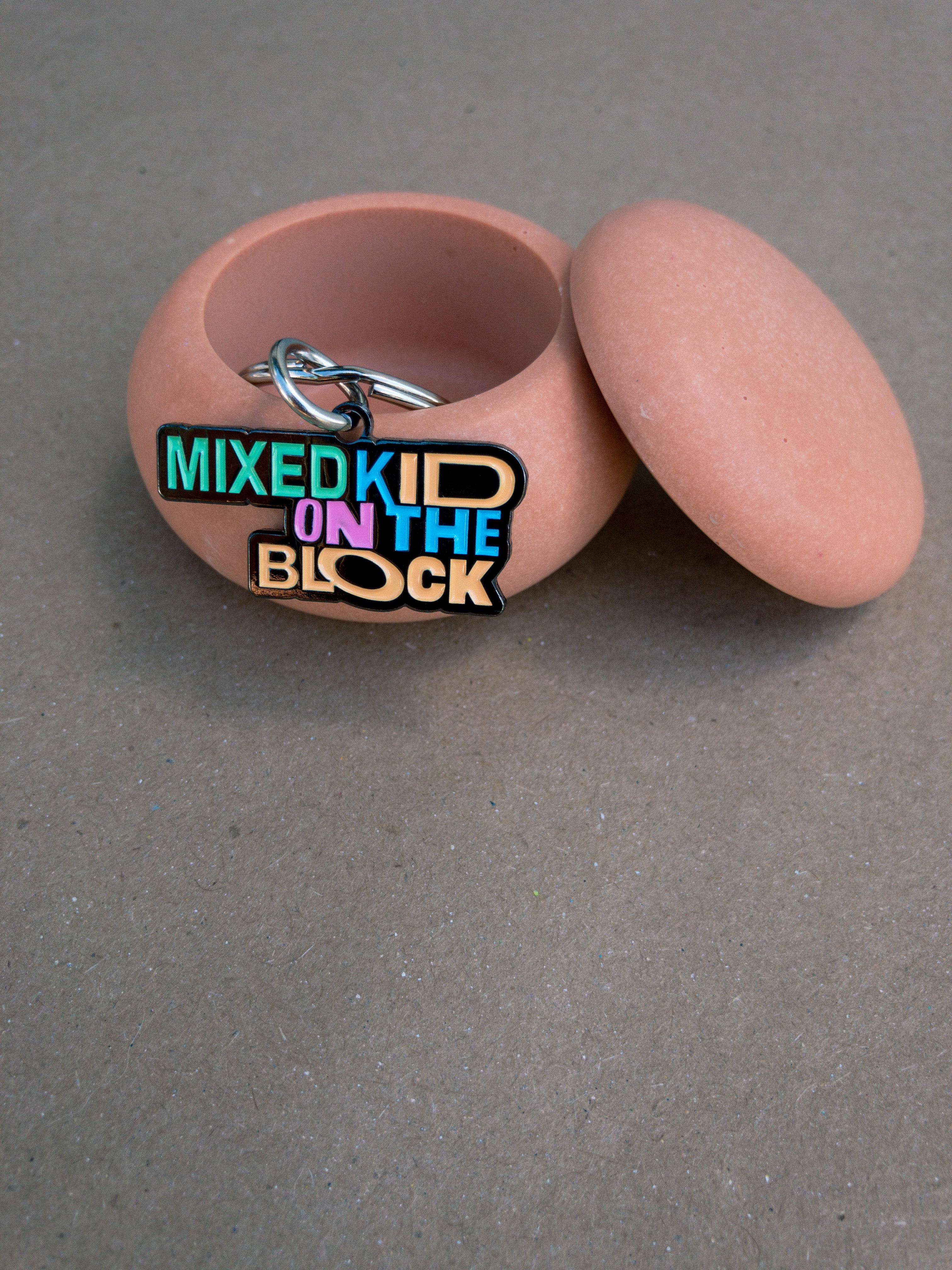 Mixed Kid on the Block Keychain - Mosaic the Label