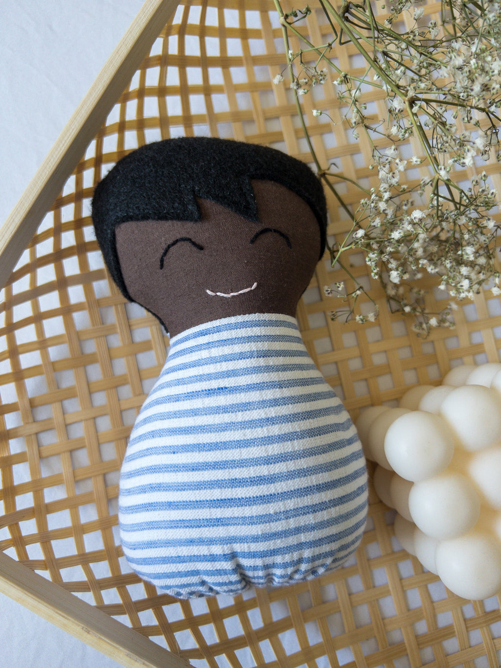 Handmade Baby Doll: Boy- Brown - Mosaic the Label