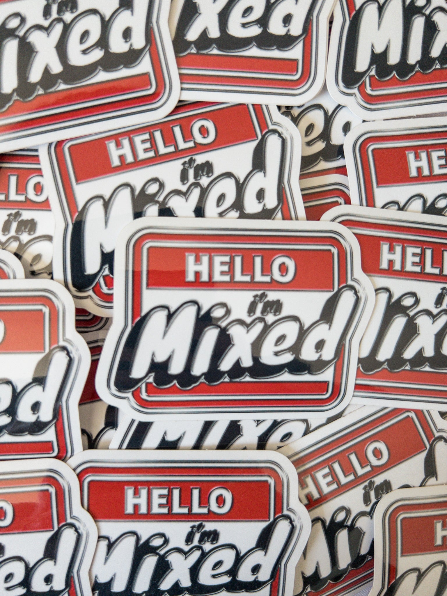 Hello, I'm Mixed Sticker - Mosaic the Label