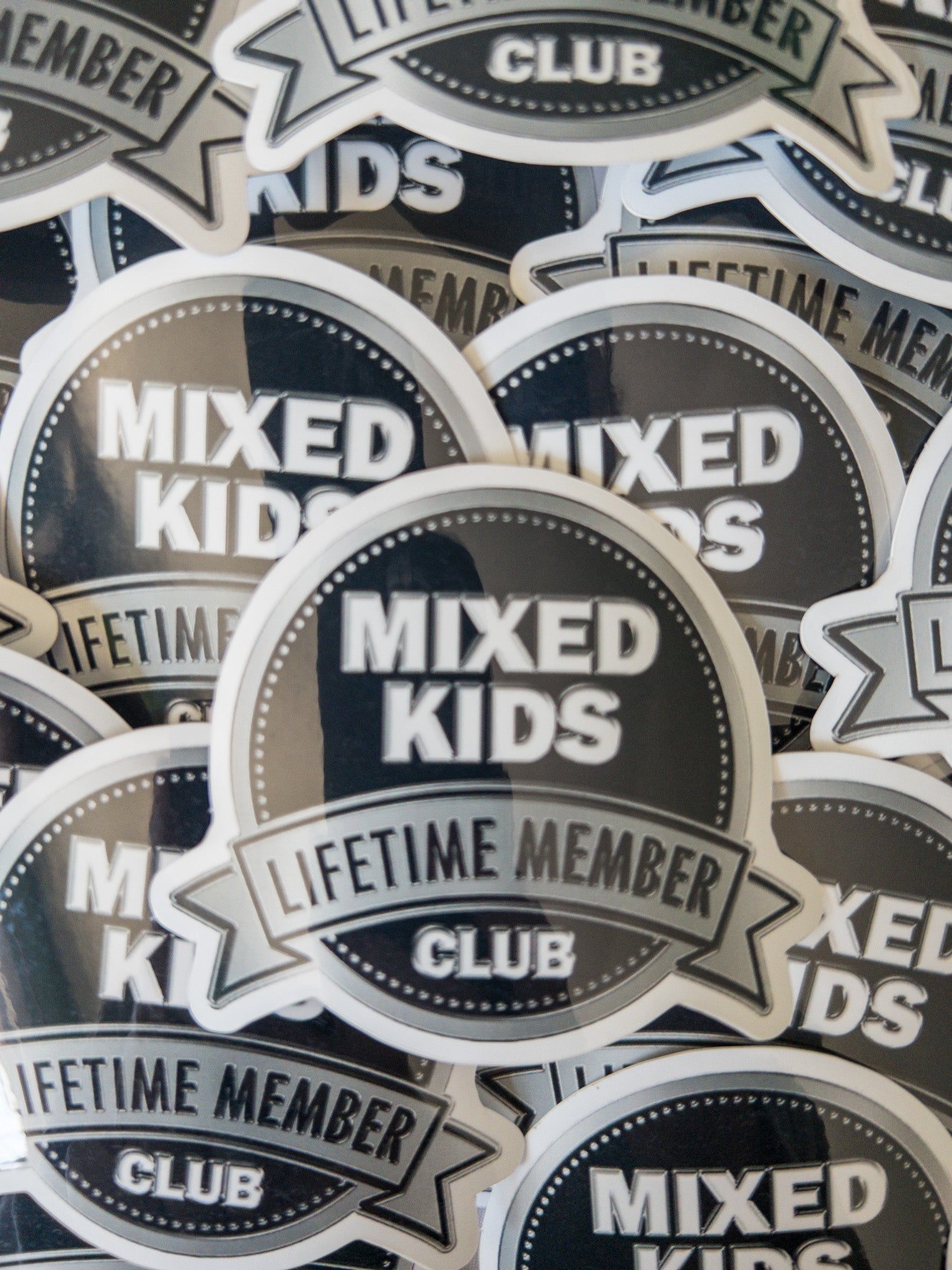 Mixed Kids Club Member Sticker - Mosaic the Label