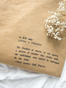 Loving v. Virginia Quote T-Shirt | Mosaic The Label