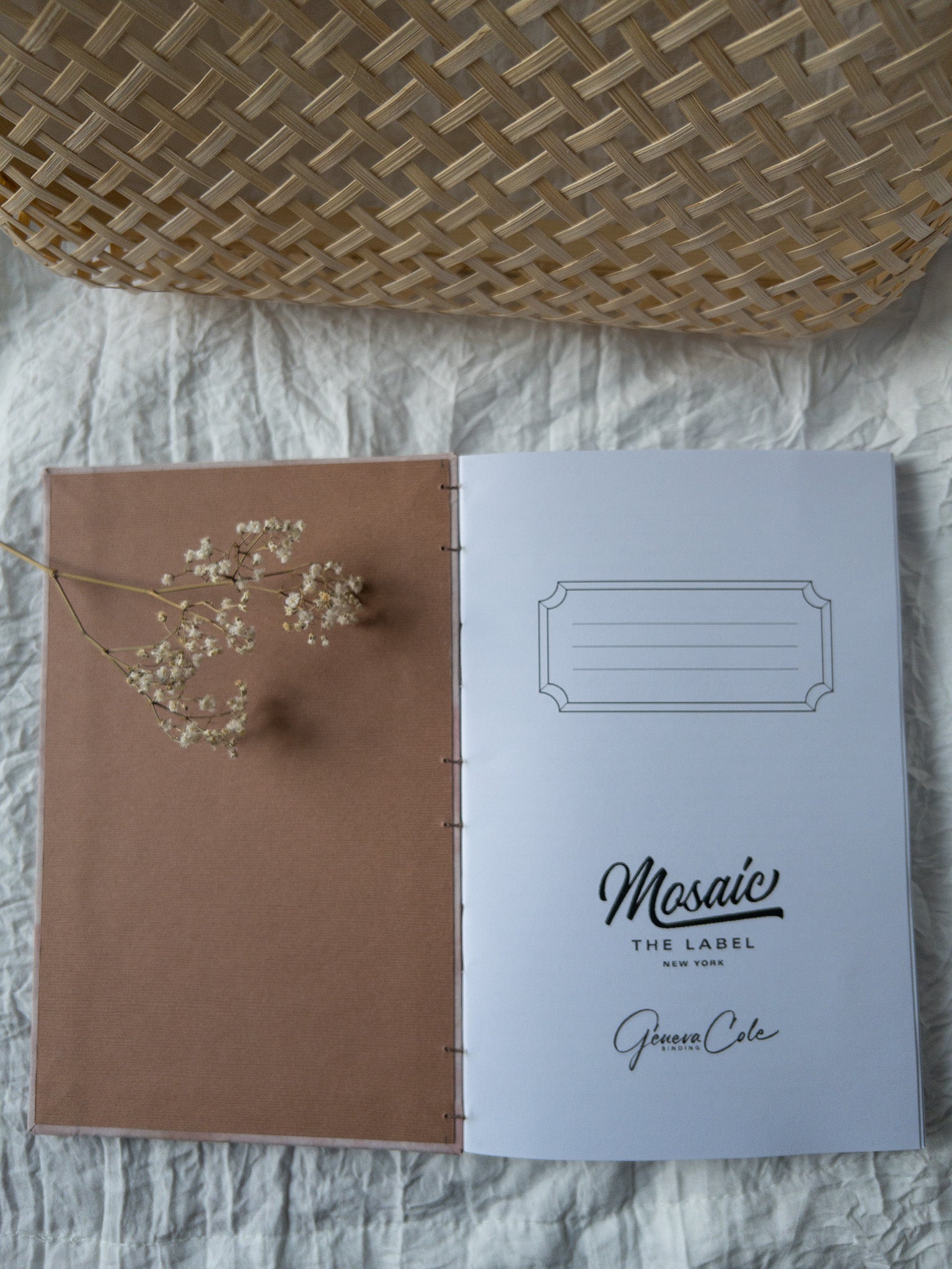 Handmade Lined Notebook |Mosaic the label