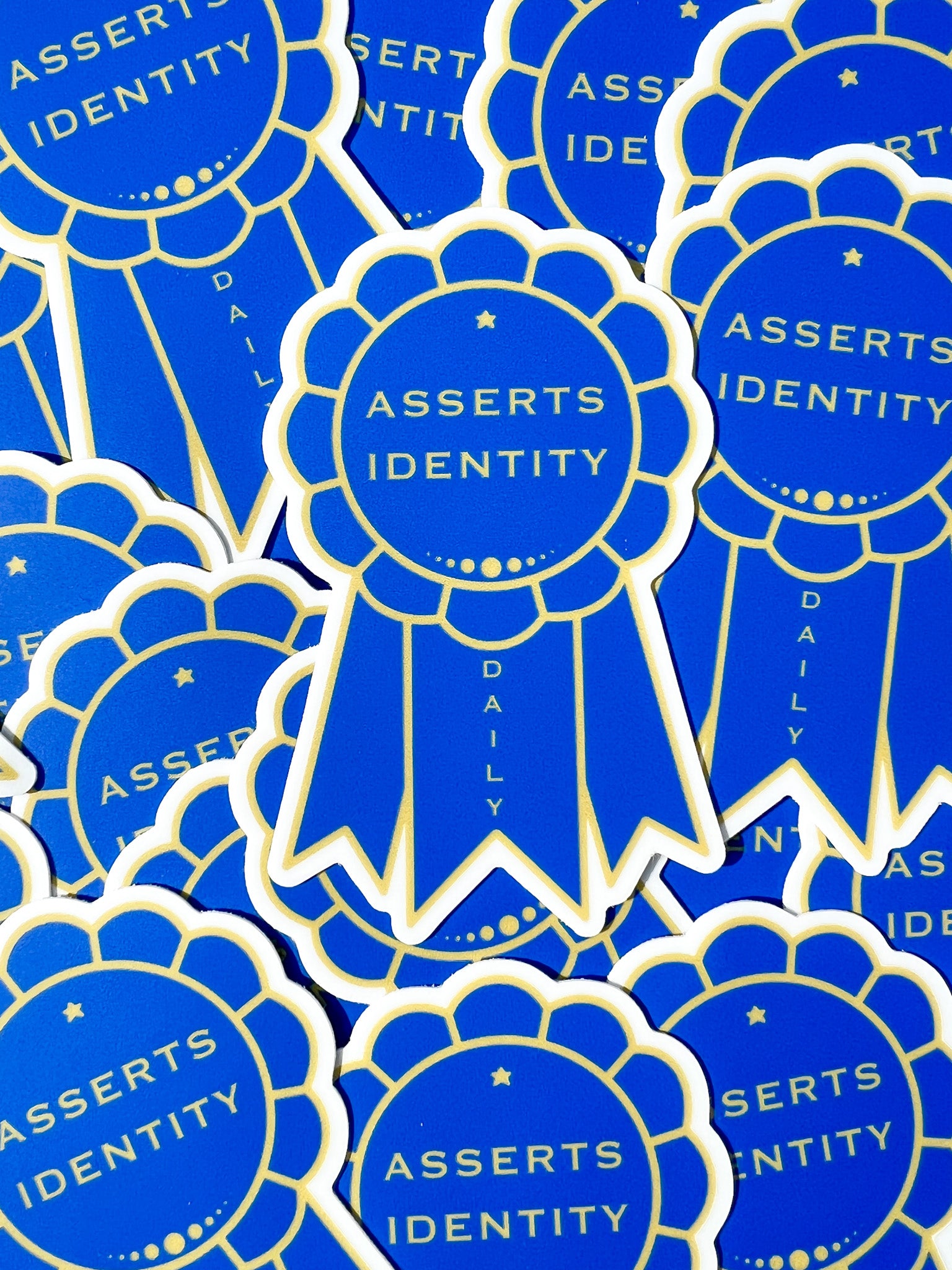 Asserts Identity Medal Sticker- Mosaic The Label