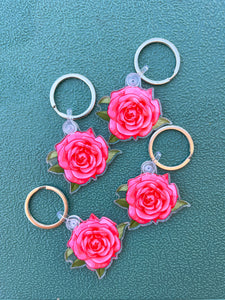 Fontaline Hybrid Rose Acrylic Keychain | Mosaic The Label